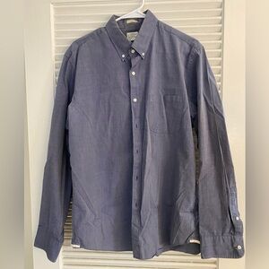 J. Crew Men’s Purple Casual Button Down Long Sleeved Shirt - Size Large Slim